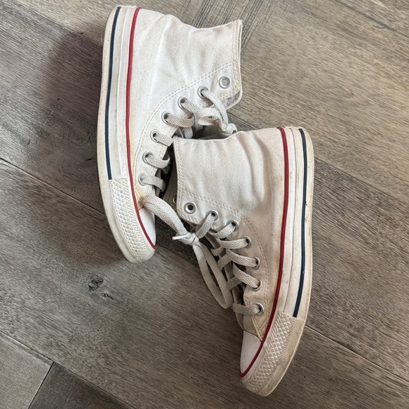 Converse White High Top Sneakers - Picture 4 of 8